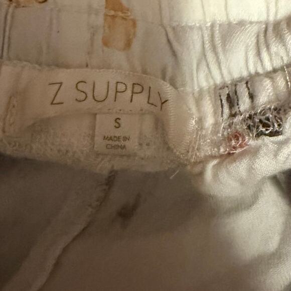 Z Supply Pajama Shorts White Dog Print Ribbon Tie Women’s S - Picture 6 of 8